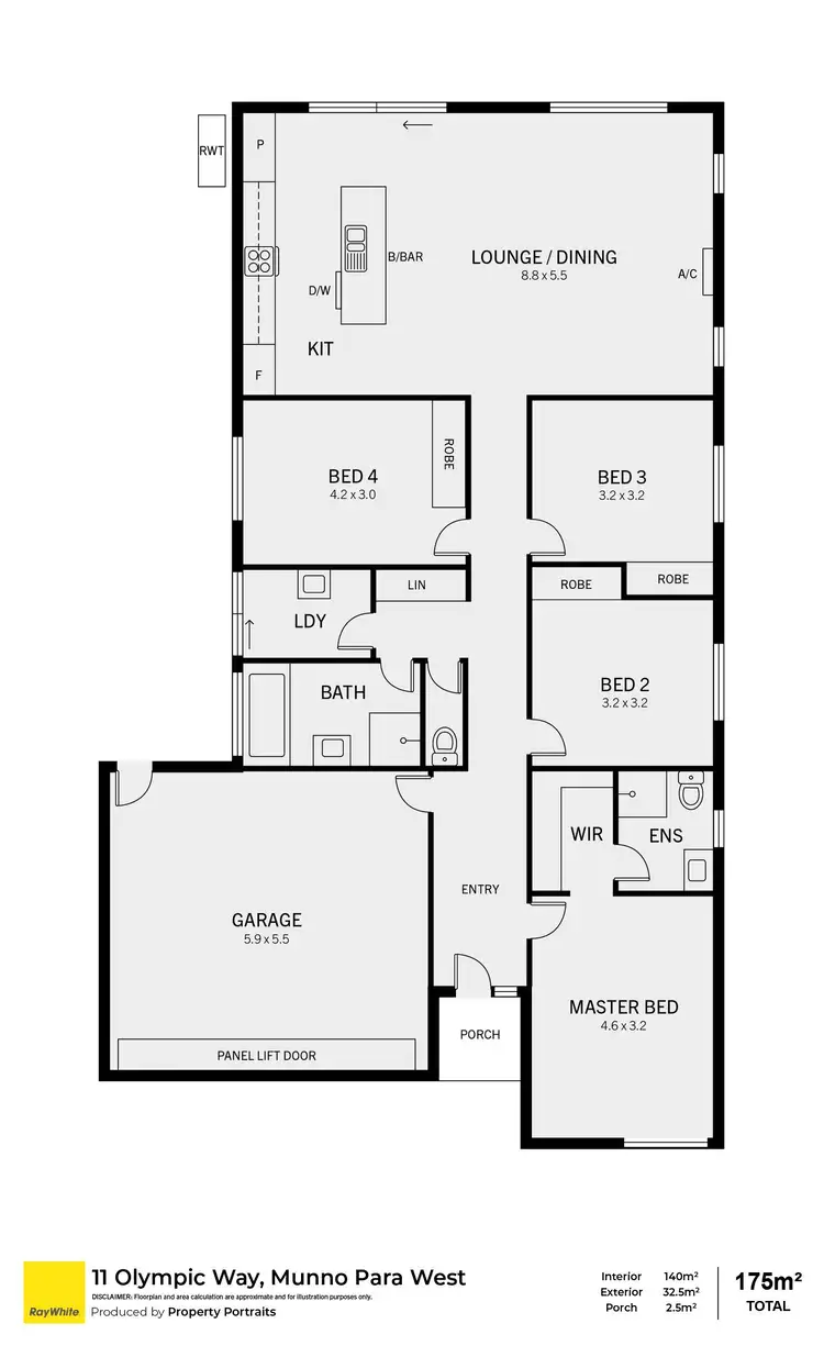 Floorplan of Homely house listing, 11 Olympic Way, Munno Para West SA 5115
