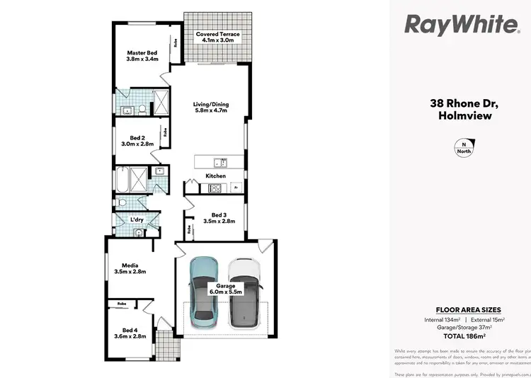 Floorplan of Homely house listing, 38 Rhone Drive, Holmview QLD 4207