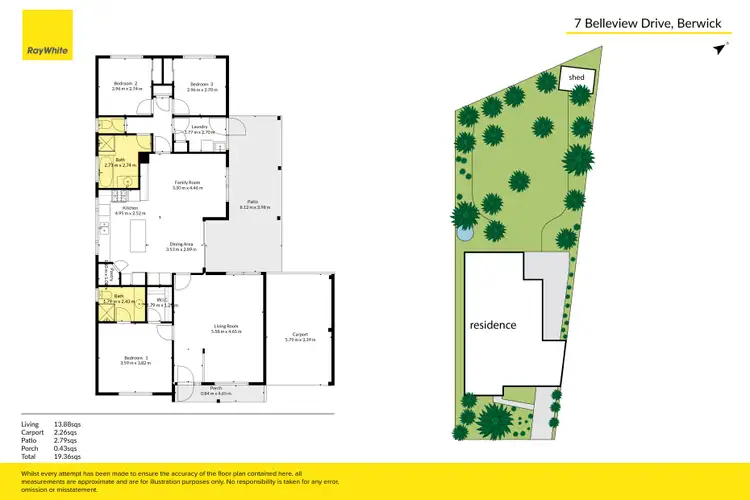 Floorplan of Homely house listing, 7 Bellevue Drive, Berwick VIC 3806