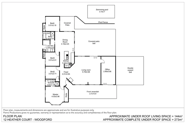 Floorplan of Homely house listing, 12 Heather Court, Woodford QLD 4514