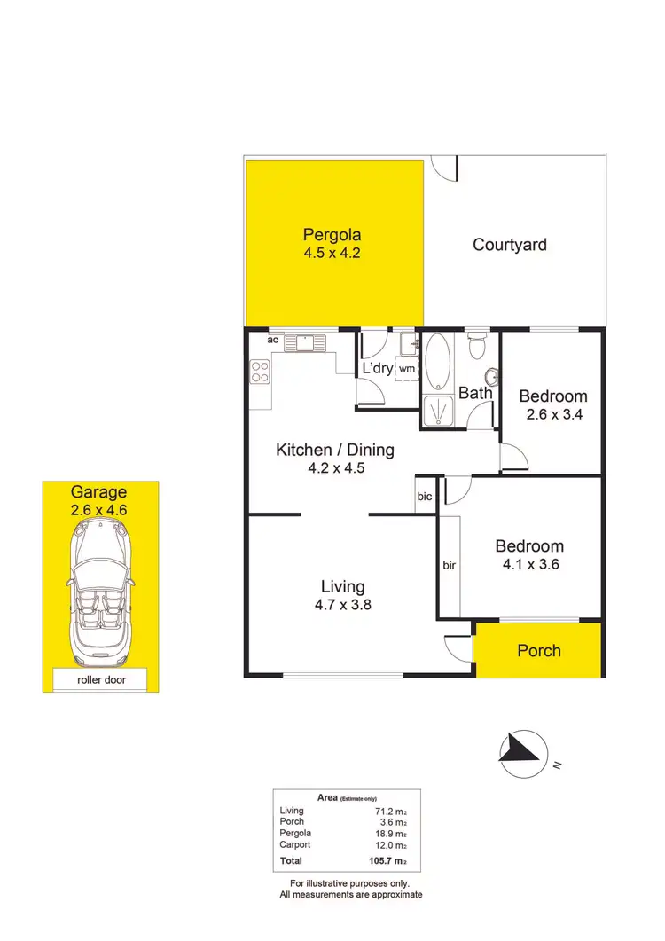Floorplan of Homely unit listing, 2/87 Daws Road, Clovelly Park SA 5042