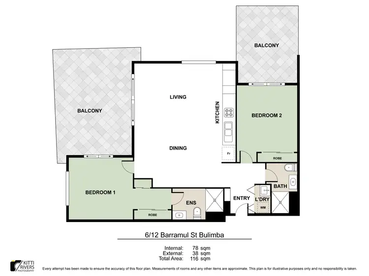 Floorplan of Homely apartment listing, 6/12 Barramul Street, Bulimba QLD 4171