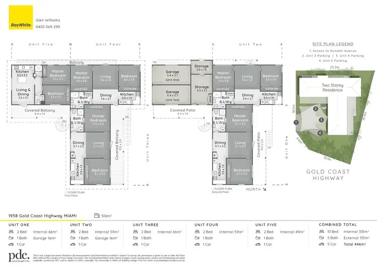 Floorplan of Homely block of units listing, 1958 Gold Coast Highway, Miami QLD 4220