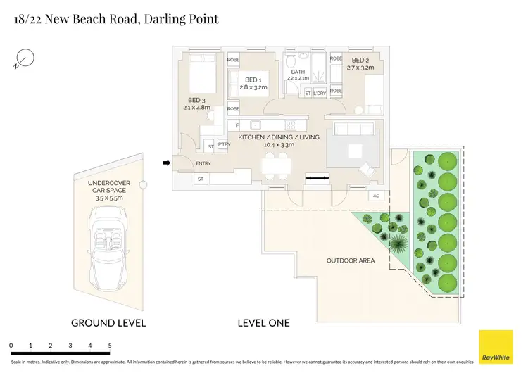 Floorplan of Homely apartment listing, 18/22 New Beach Road, Darling Point NSW 2027