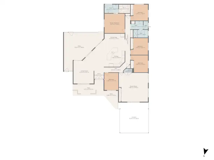 Floorplan of Homely house listing, 61 Crinum Crescent, Emerald QLD 4720