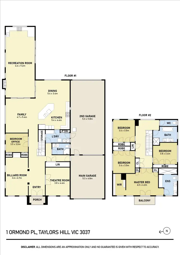 Floorplan of Homely house listing, 1 Ormond Place, Taylors Hill VIC 3037