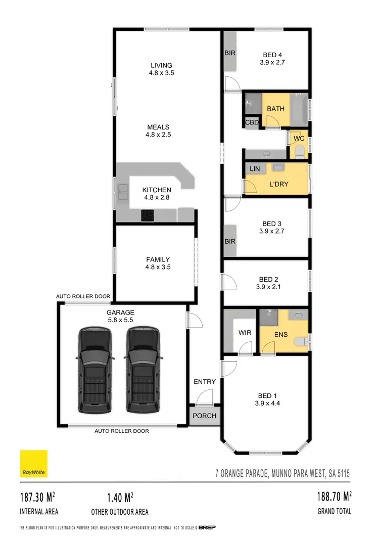 Floorplan of Homely house listing, 7 Orange Parade, Munno Para West SA 5115