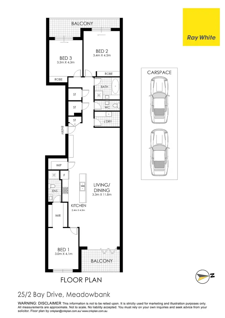 Floorplan of Homely apartment listing, 25/2 Bay Drive, Meadowbank NSW 2114