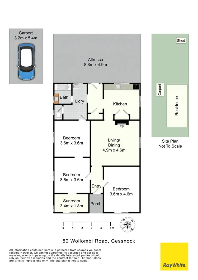 Floorplan of Homely house listing, 50 Wollombi Road, Cessnock NSW 2325