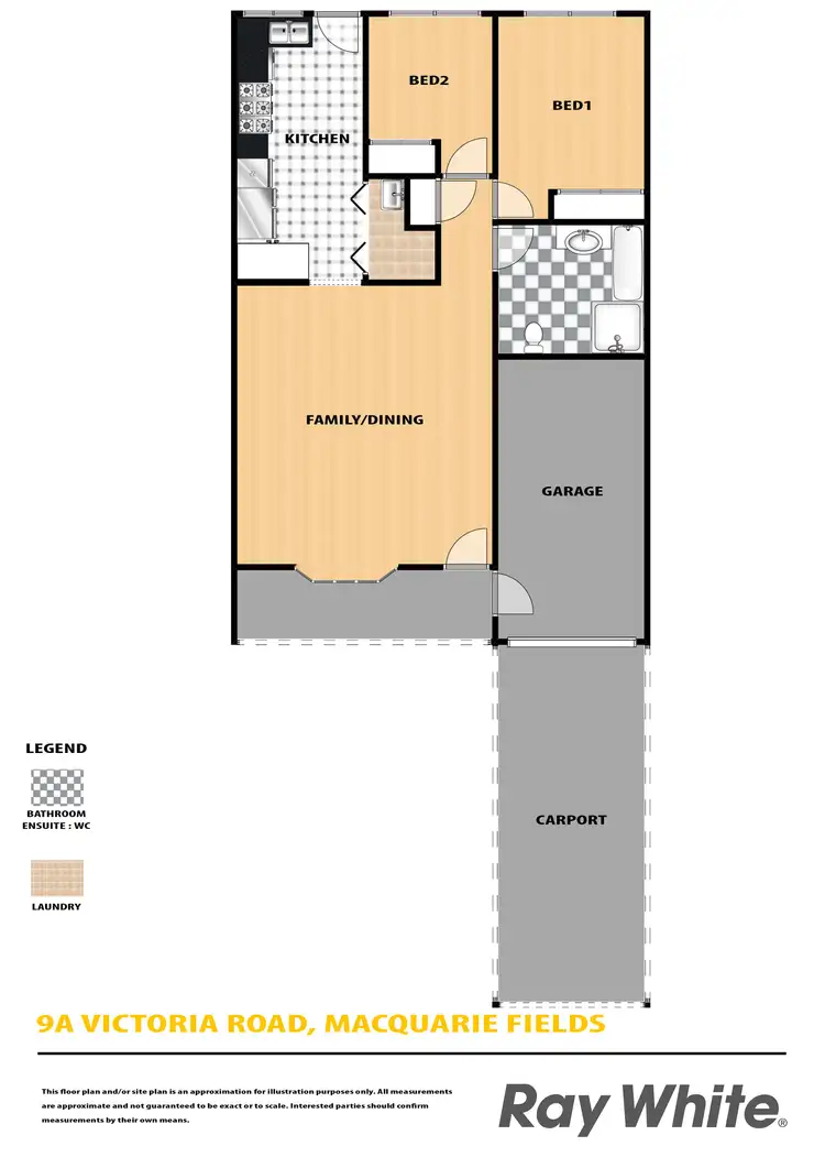 Floorplan of Homely house listing, 9A Victoria Road, Macquarie Fields NSW 2564