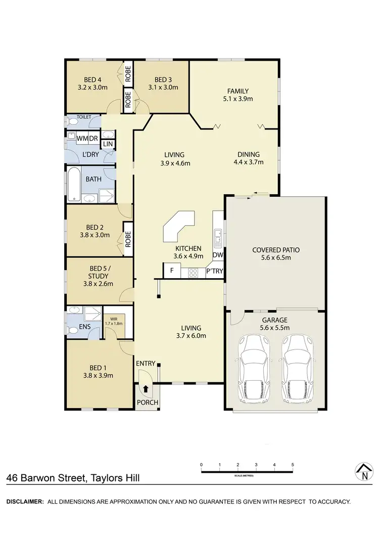 Floorplan of Homely house listing, 46 Barwon Street, Taylors Hill VIC 3037
