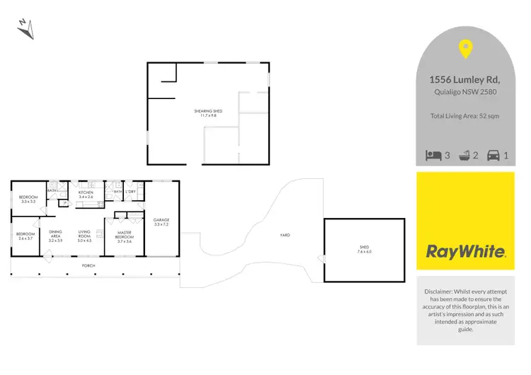Floorplan of Homely rural property listing, 1556 Lumley Road, Goulburn NSW 2580