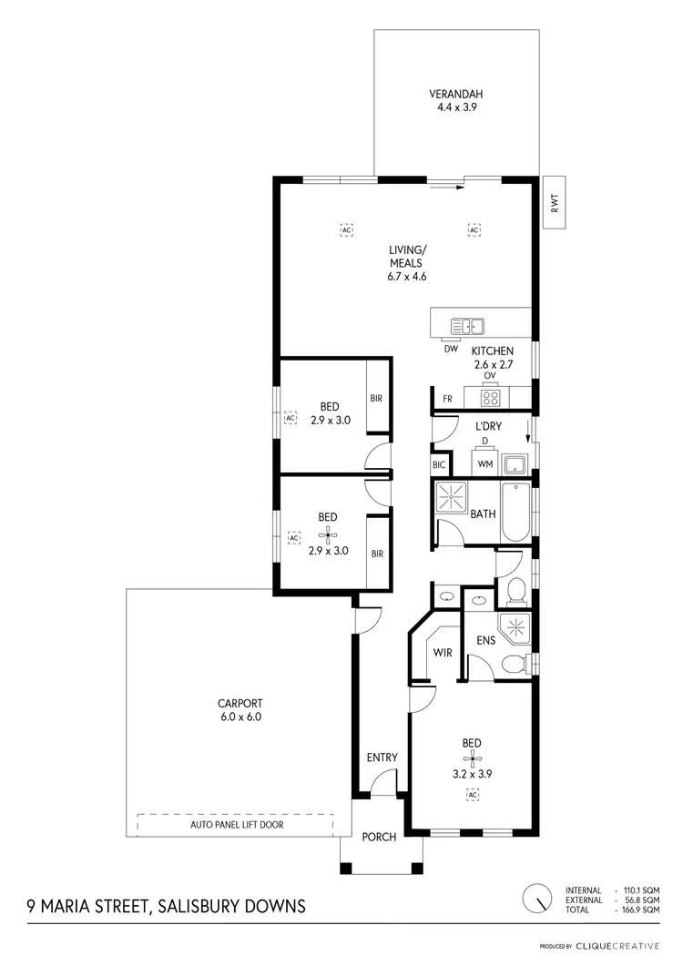 Floorplan of Homely house listing, 9 Maria Street, Salisbury Downs SA 5108