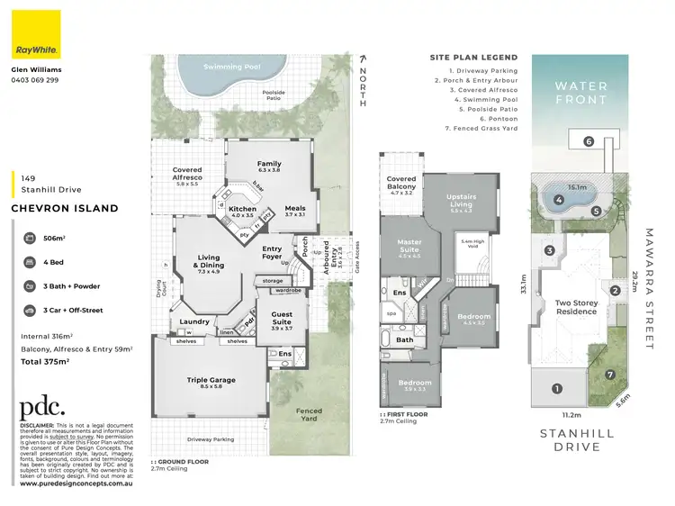 Floorplan of Homely house listing, 149 Stanhill Drive, Chevron Island QLD 4217