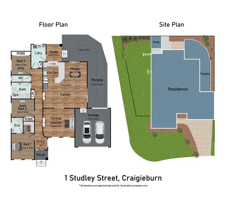 Floorplan of Homely house listing, 1 Studley Street, Craigieburn VIC 3064