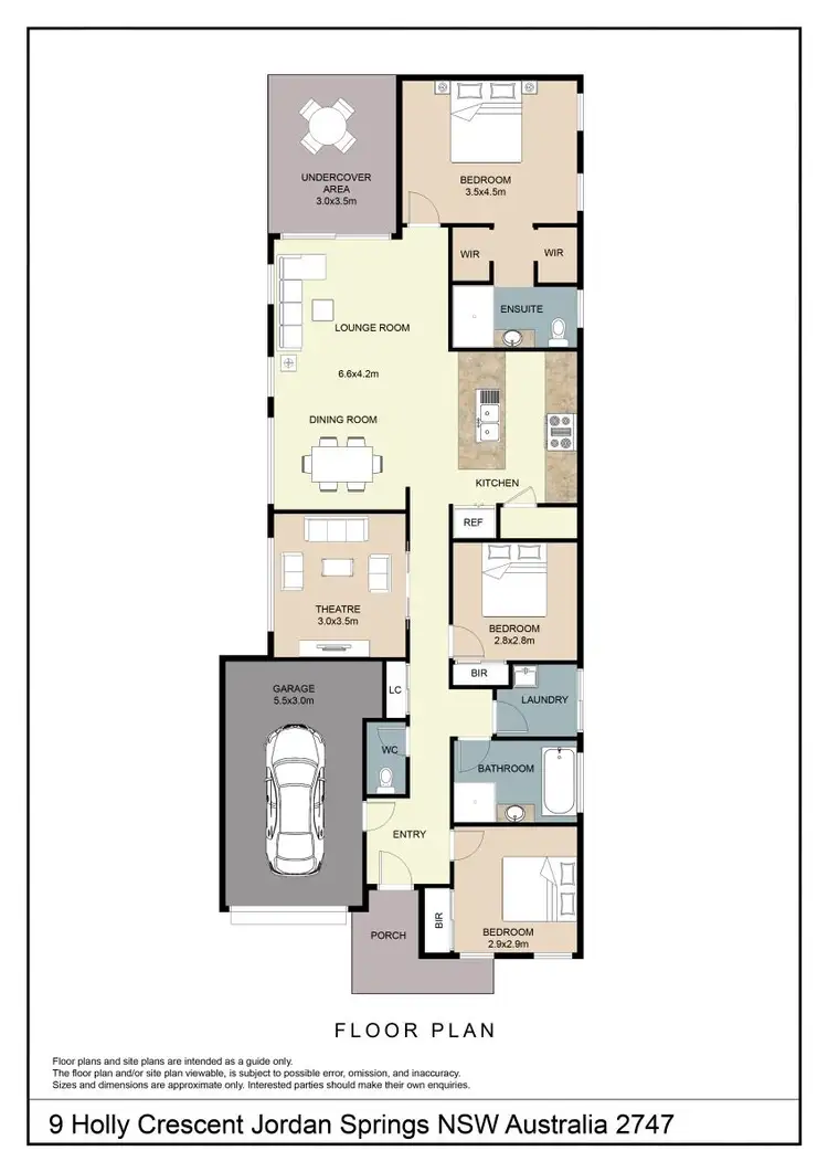 Floorplan of Homely house listing, 9 Holly Crescent, Jordan Springs NSW 2747