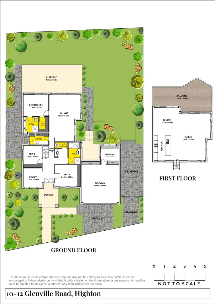 Floorplan of Homely house listing, 10-12 Glenville Road, Highton VIC 3216