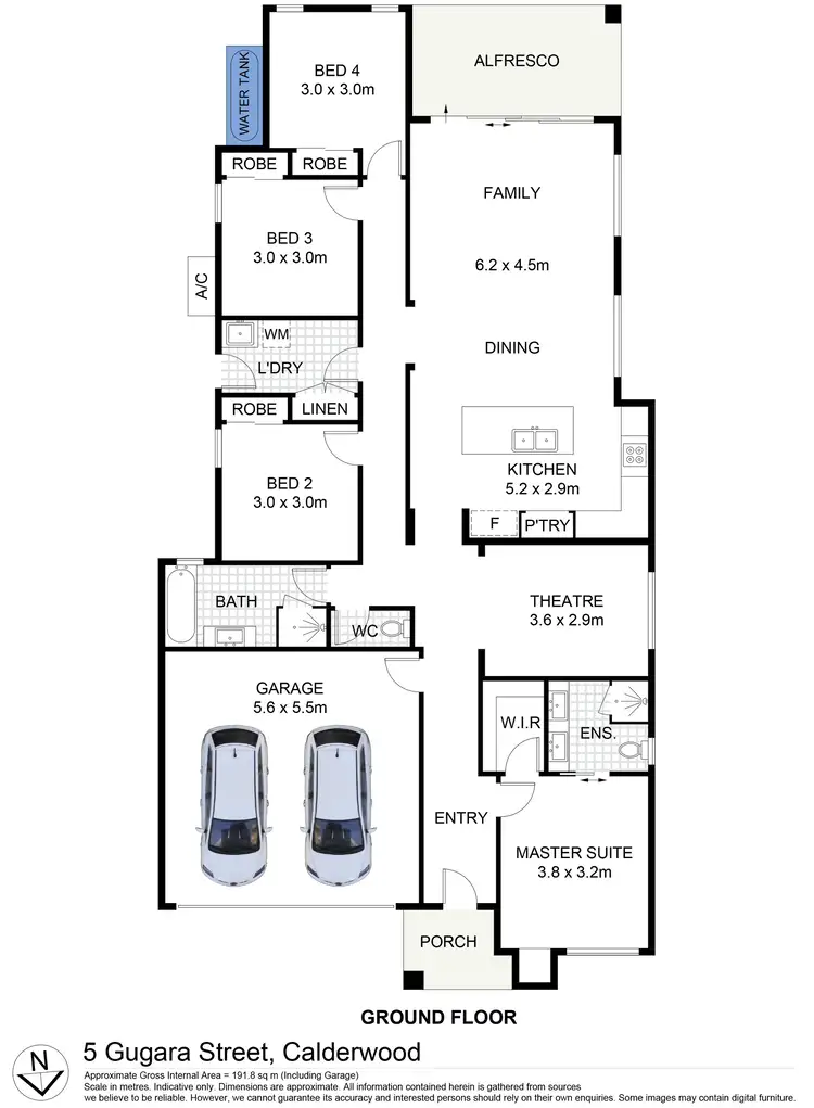 Floorplan of Homely house listing, 5 Gugara Street, Calderwood NSW 2527