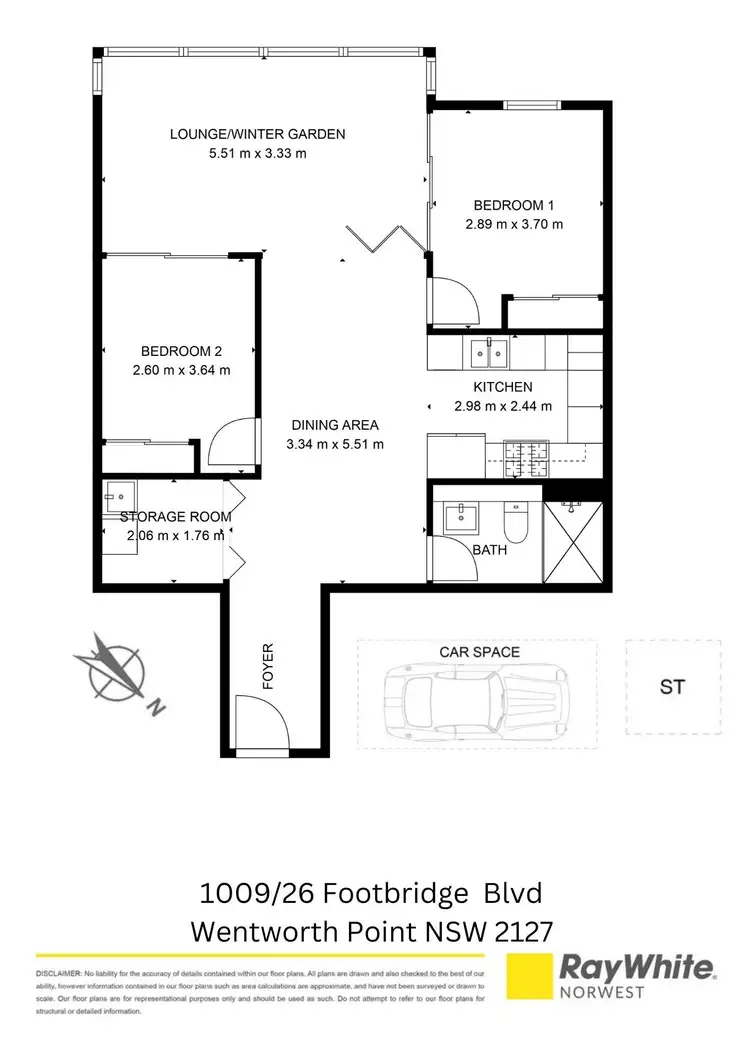 Floorplan of Homely apartment listing, 1009/26 Footbridge Boulevard, Wentworth Point NSW 2127