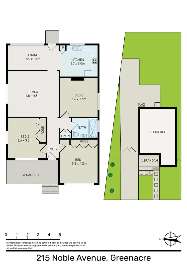 Floorplan of Homely house listing, 215 Noble Avenue, Greenacre NSW 2190