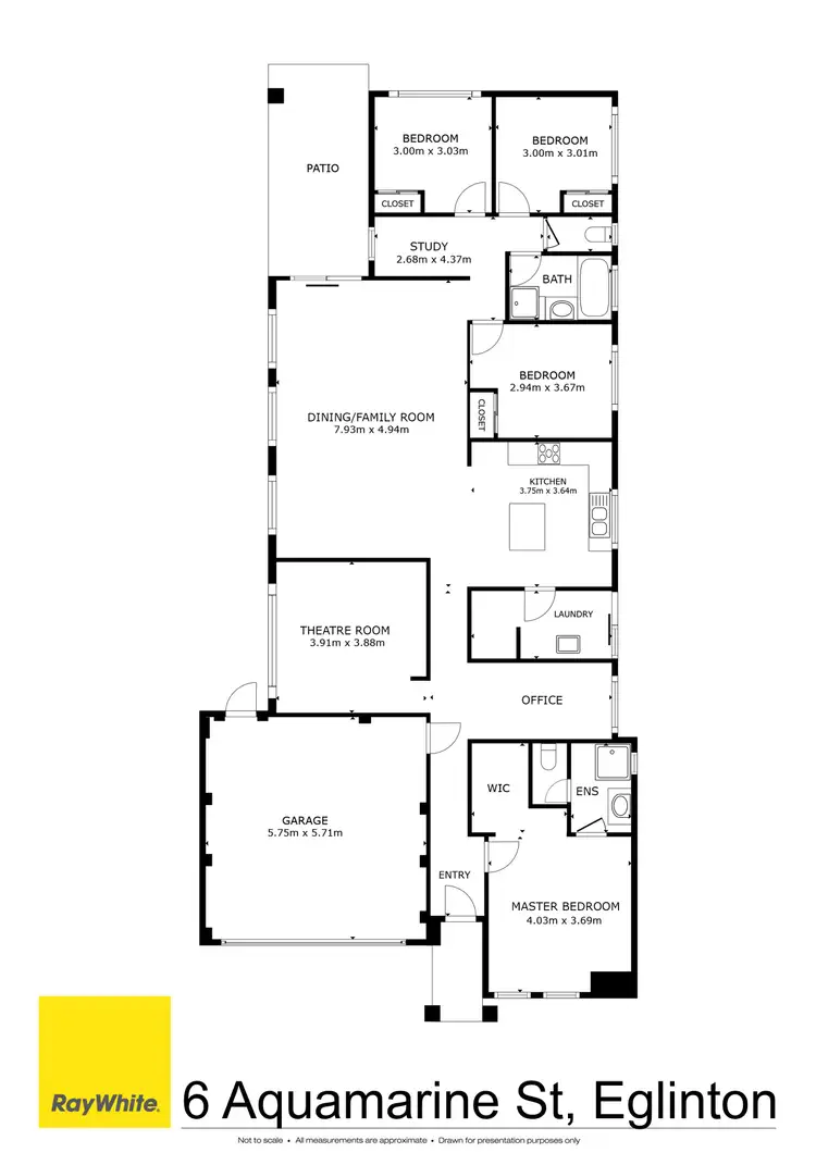 Floorplan of Homely house listing, 6 Aquamarine Street, Eglinton WA 6034