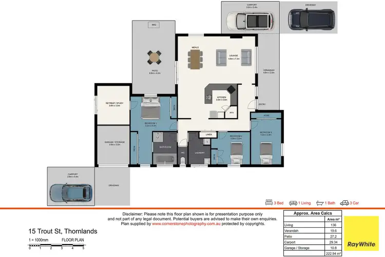 Floorplan of Homely house listing, 15 Trout Street, Thornlands QLD 4164