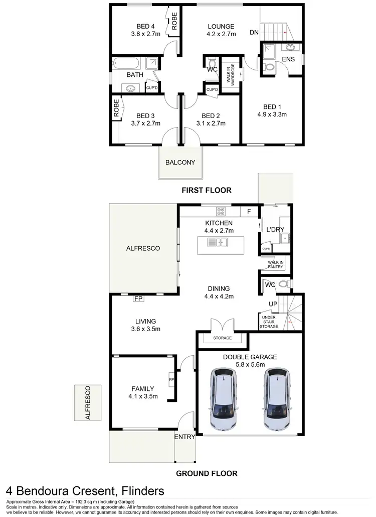 Floorplan of Homely house listing, 4 Bendoura Crescent, Flinders NSW 2529