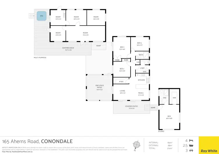 Floorplan of Homely house listing, 165 Aherns Road, Conondale QLD 4552