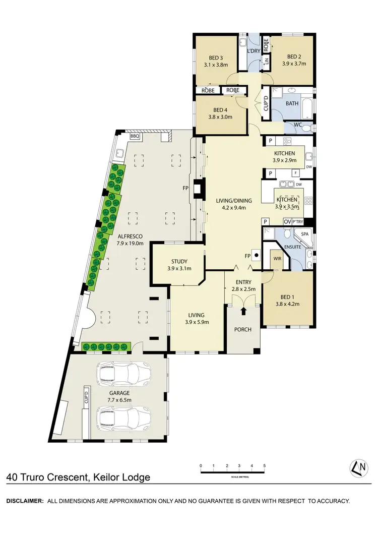 Floorplan of Homely house listing, 40 Truro Crescent, Taylors Lakes VIC 3038