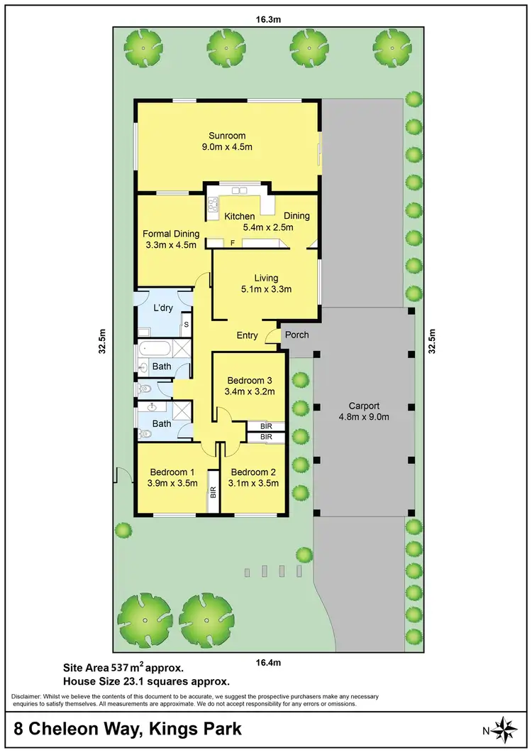 Floorplan of Homely house listing, 8 Cheleon Way, Kings Park VIC 3021