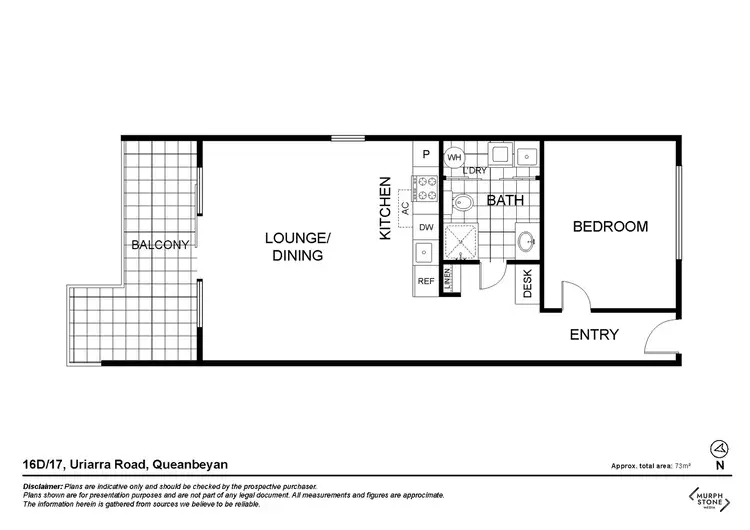 Floorplan of Homely unit listing, 16D/17 Uriarra Road, Queanbeyan NSW 2620