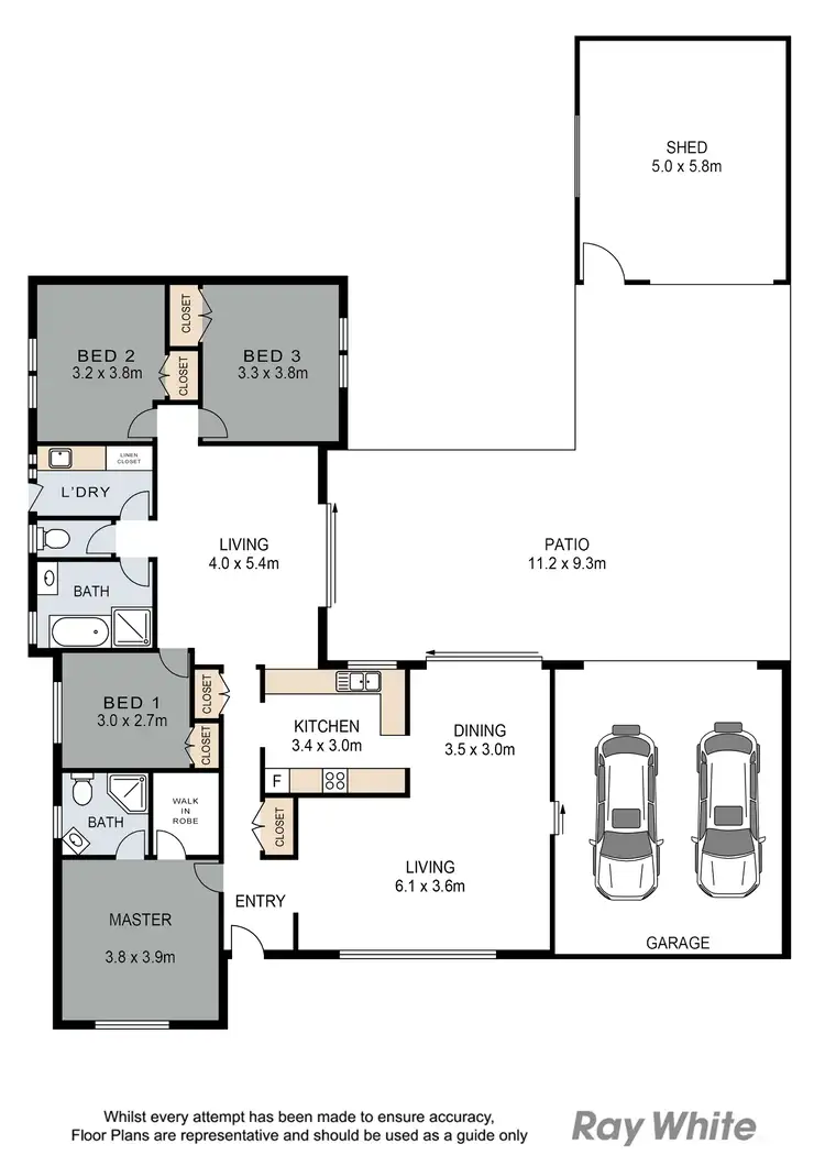 Floorplan of Homely house listing, 10 Crestone Place, Algester QLD 4115