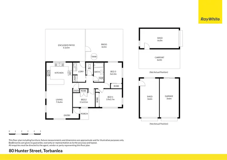 Floorplan of Homely rural property listing, 80 Hunter Street, Torbanlea QLD 4662