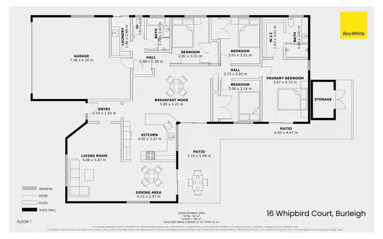 Floorplan of Homely house listing, 16 Whipbird Court, Burleigh Waters QLD 4220