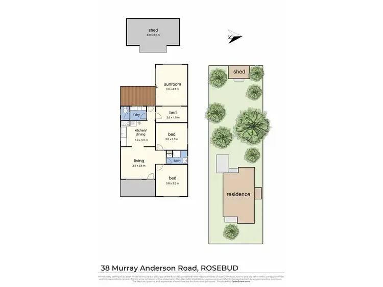 Floorplan of Homely house listing, 38 Murray Anderson Road, Rosebud VIC 3939