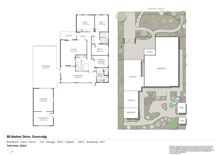 Floorplan of Homely house listing, 80 Barker Drive, Duncraig WA 6023