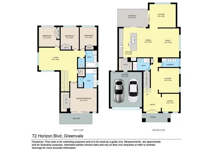 Floorplan of Homely house listing, 72 Horizon Boulevard, Greenvale VIC 3059