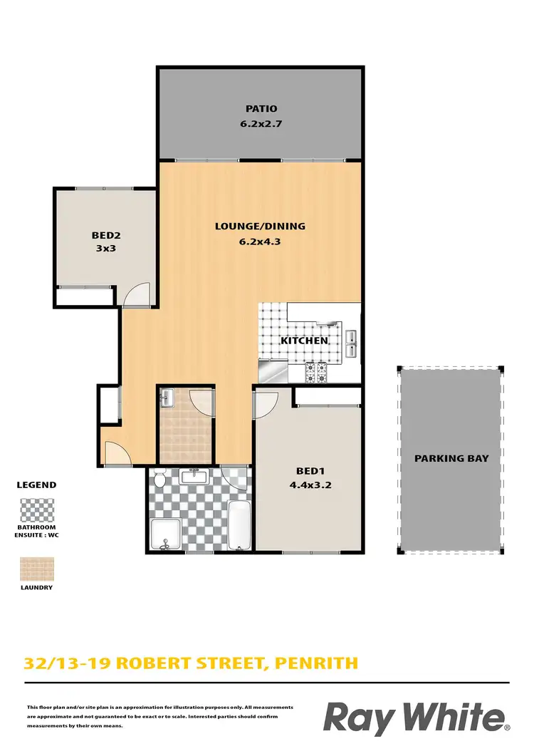 Floorplan of Homely other listing, 32/13-19 Robert Street, Penrith NSW 2750