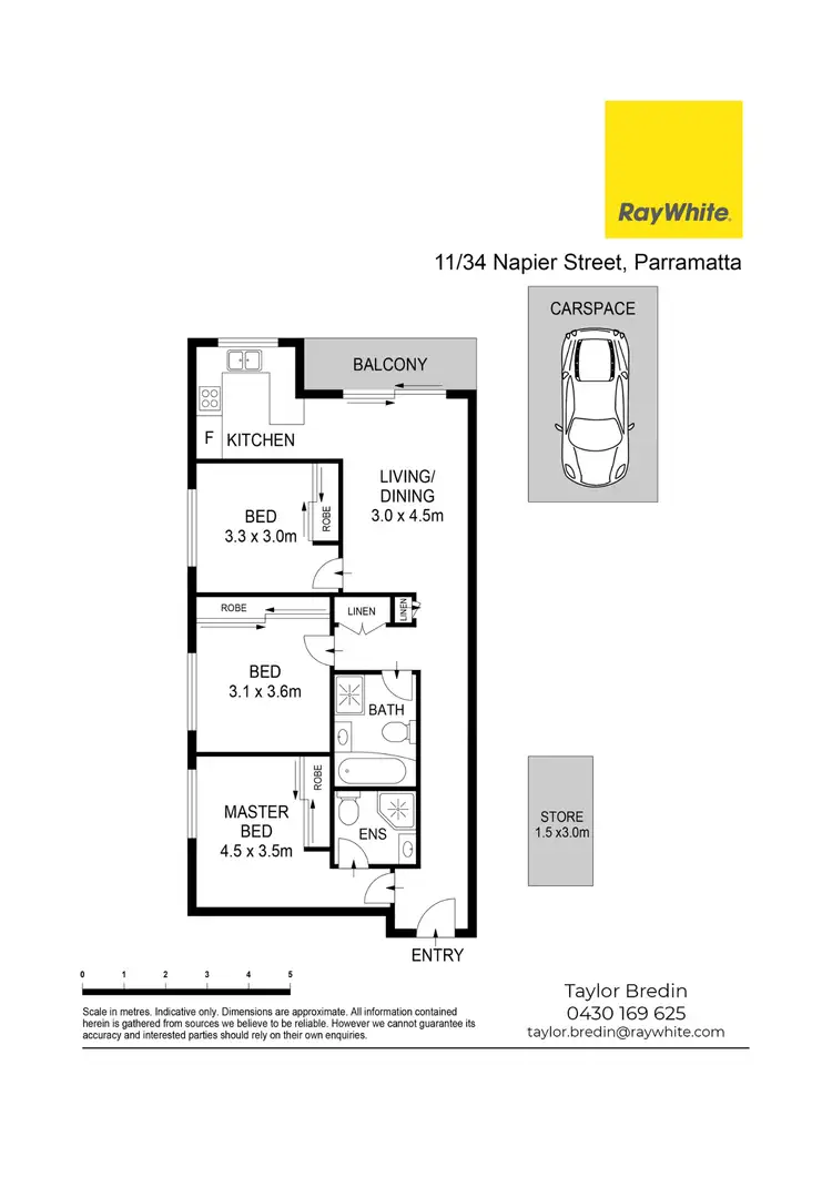 Floorplan of Homely apartment listing, 11/34-36 Napier Street, Parramatta NSW 2150
