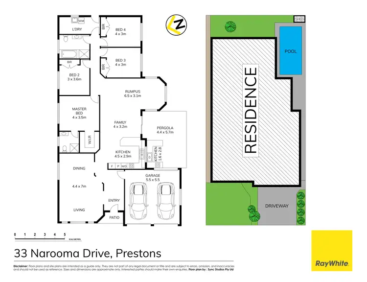 Floorplan of Homely house listing, 33 Narooma Drive, Prestons NSW 2170