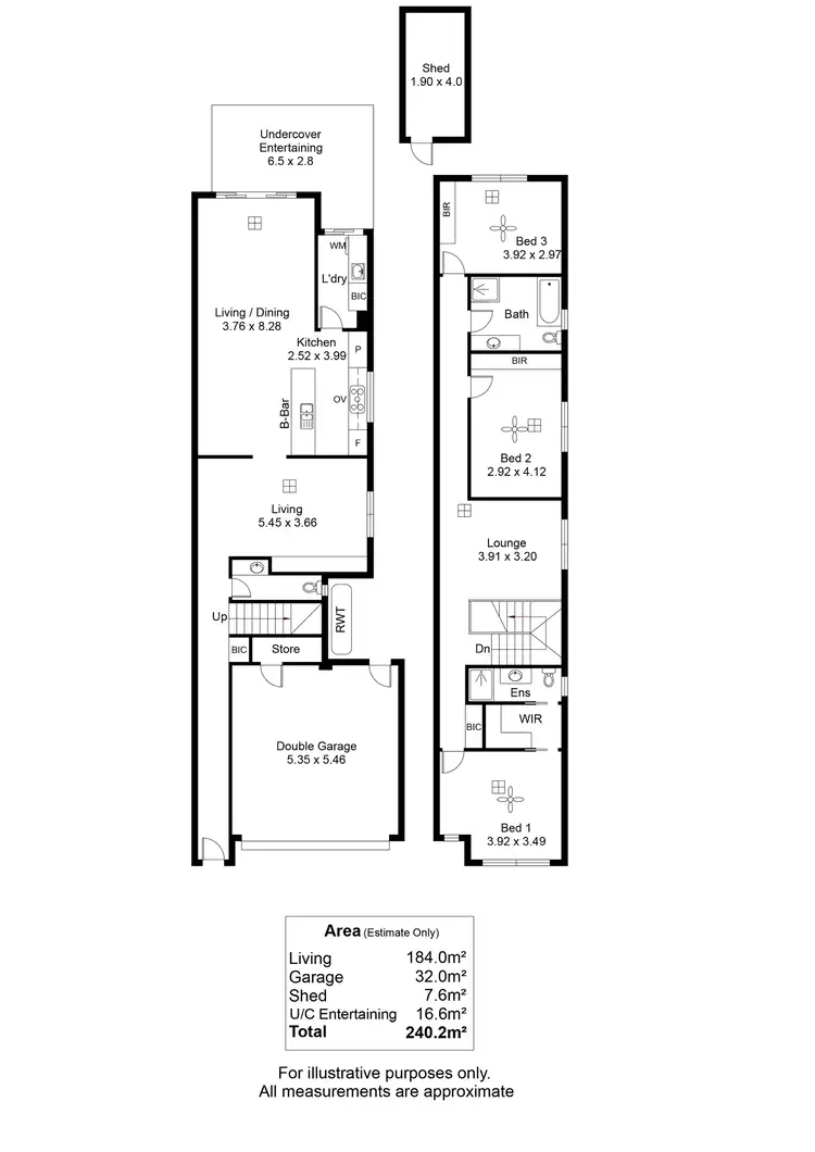 Floorplan of Homely house listing, 3/204 Trimmer Parade, Seaton SA 5023