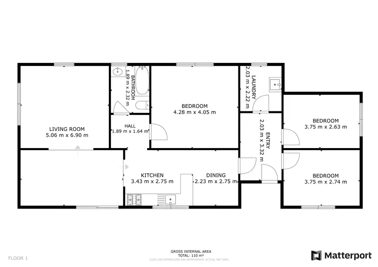 Floorplan of Homely house listing, 40 Murray Street, Lake Boga VIC 3584