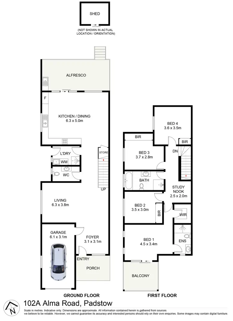 Floorplan of Homely house listing, 102A Alma Road, Padstow NSW 2211