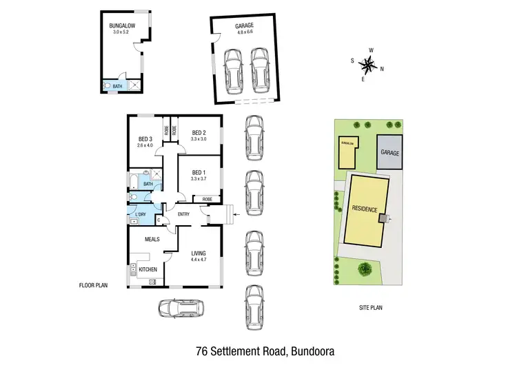 Floorplan of Homely house listing, 76 Settlement Road, Bundoora VIC 3083