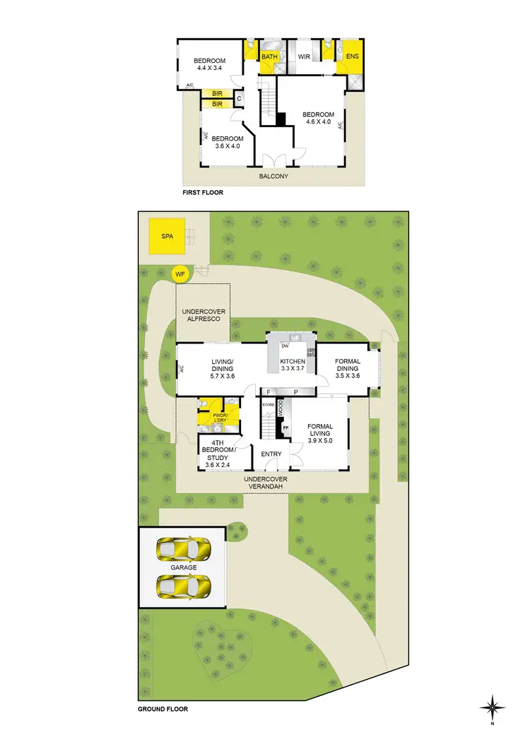 Floorplan of Homely house listing, 10 Keram Crescent, Highton VIC 3216