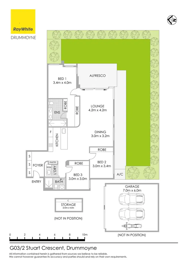 Floorplan of Homely apartment listing, G03/4 Stuart Crescent, Drummoyne NSW 2047