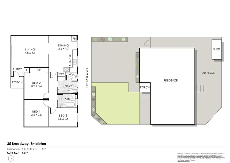 Floorplan of Homely house listing, 35 Broadway, Embleton WA 6062