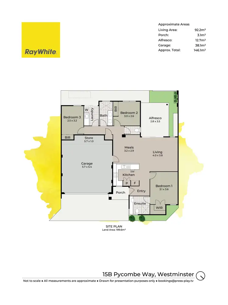Floorplan of Homely house listing, 15B Pycombe Way, Westminster WA 6061