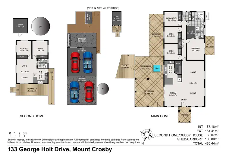 Floorplan of Homely rural property listing, 133 George Holt Drive, Mount Crosby QLD 4306