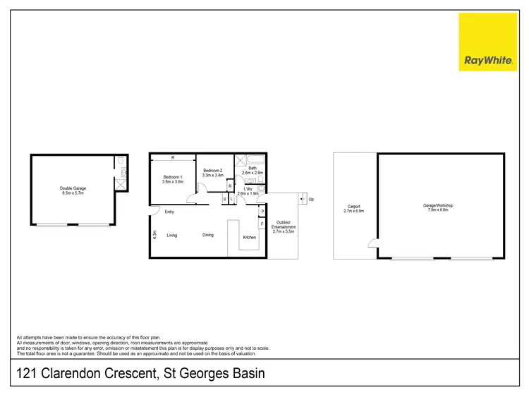 Floorplan of Homely house listing, 121 Clarendon Crescent, St Georges Basin NSW 2540